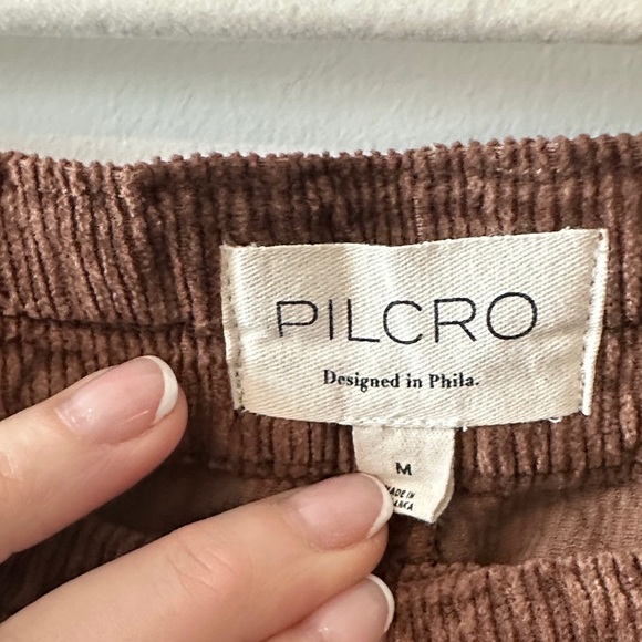Pilcro Corduroy Pants in Warm Brown - Picture 2 of 6